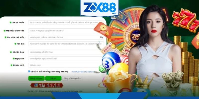 Quy trình chi tiết ba bước đăng ký ZX88